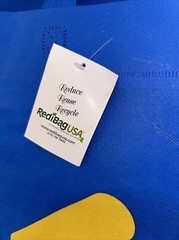 5 BRAND NEW Heavy Duty Reusable Walmart Shopping Bags Wal-Mart Logo LOWEST PRICE