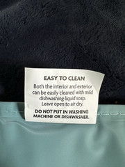 TRADER JOES LARGE REUSABLE INSULATED 8 GALLON COOLER BAG DUSKY BLUE