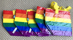 6 New Ikea Storstomma Rainbow Bag SMALL Shopping Storage Gay Pride