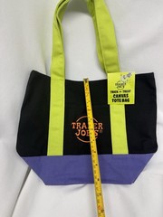 Trader Joe’s Trick Or Treat Mini Tote Bag Limited Edition Halloween Black Green
