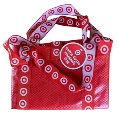 Target Red Bag NEW Extra Large Recycled Reusable 15″x19″14″ Ships Quick & Free