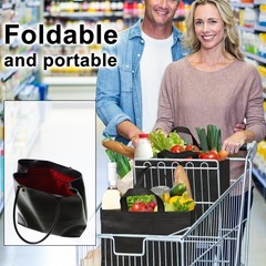 100 Pack Black Reusable Totes Bag with Reinforced Handles Non Woven Bulk Shop…