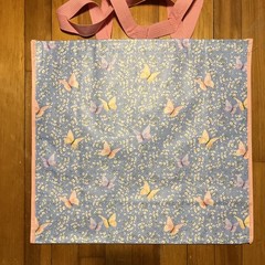 TJX – 🦋Butterflies 🦋 & Baby’s Breaths – Large Reusable Shopping Tote Eco Bag
