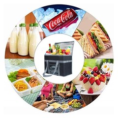 Cooler Bag Large Foldable Reusable Thermal Tote Camping Food Delivery Shopping