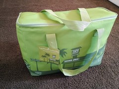 Trader Joe’s Large Insulated Tote Olive Green 8 Gallon Reusable Bag Cooler