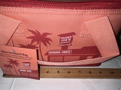 AUTHENTIC Trader Joe’s Mini Insulated Bag Peach/Orange Limited Edition 2025