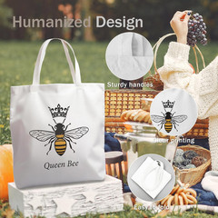 Animal Aesthetic Tote Bags Gifts for Women Who Love Animals, Funny Cute Reusable