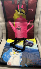 Trader Joe’s Set of 2 6-gallon New Tote Bags Perky Unicorn BBQ True Love