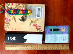 4 Pcs retiring teacher gifts/3 unique book marks/1 fancy notebook