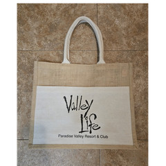 Paradise Valley Resort & Club Canvas Foldable Reusable Shopping Bag 16x13x6 in