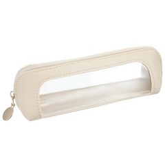 Sorcristy Clear Makeup Bag Double Sided Toiletry for Women White