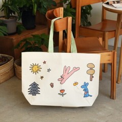 Korean Romane Bear Forest Eco-friendly Shopping Bag Large Capacity Waterproof