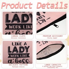SilTriangle 9 Pcs Administrative Assistant Gifts Cosmetic Bags Bulk colorful