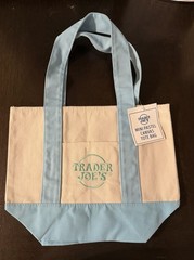Trader Joe’s Small Foldable Canvas Tote Bag Set, Colorblock Multicolor