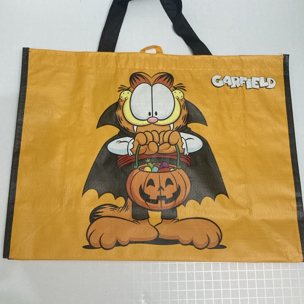 Tesco Vampire Garfield Tote Bag Halloween Pumpkin Jack O’lantern Orange New