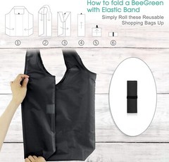 10 Pack of Eco-Friendly Reusable Grocery Bags – X-Large & Machine Washable
