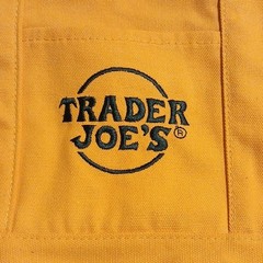Trader Joe’s Orange Canvas Reusable Shopping Bag Solid Plain