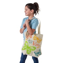 15″ x 17″ Large Butterfly Kindness Matters Canvas Tote Bags – 6 Pc