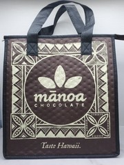Manoa Chocolate Hawaii Insulated Reusable Bag Small Brown Black Tan NEW