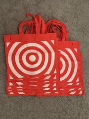 11 Count of NEW Redesigned Reusable Target Grocery Shopping Bags Totes Washable