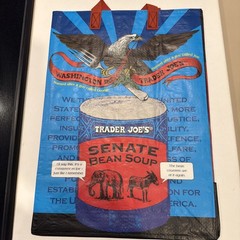 1 Washington DC Trader Joe’s & Everyday Reusable Shopping Tote Bag 6 Gallon NWT