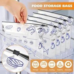 30PCS Reusable Aluminum Foil Storage Bags (3 3 Sizes Pack Of 30, Silver