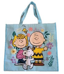 PEANUTS Extra Large Reusable SNOOPY Tote Bag with Handle NEW Free Shipping!