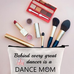 VAMSII Dance Teacher Thank You Gifts Behind 16*23 cm, Mom Cosmetic Bag