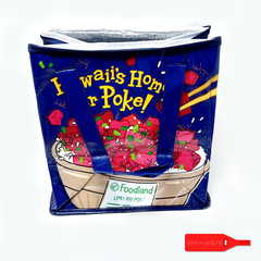 FOODLAND POKE BOWL INSULATED BAG TOTE HAWAII OAHU MAUI SHOPPING REUSABLE