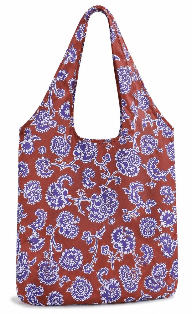 Vera Bradley COTSWOLDS Reusable Tote Bag Charm Collapsible Foldable (NWT) $39