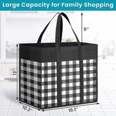 Bolsas de supermercado reutilizables, paquete de 4, bolsas de compras. neuvo.