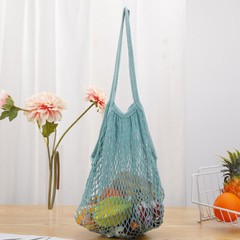 Woven Cotton Mesh Bag Fruit Vegetable Bag Reusable Shopping Bag Portable DIY