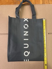 Equinox Small Tote Bag Black Gym Eco Reusable Compact 11×9 Travel Bag
