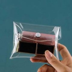 Juroicessry 1 Pc Mini PVC Makeup Bag Small Clear Plastic Cosmetic transparent