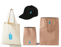 Blue Bottle Coffee x MAKOO Shopping Bag S & M Set Recycled Leather JAPAN NEW