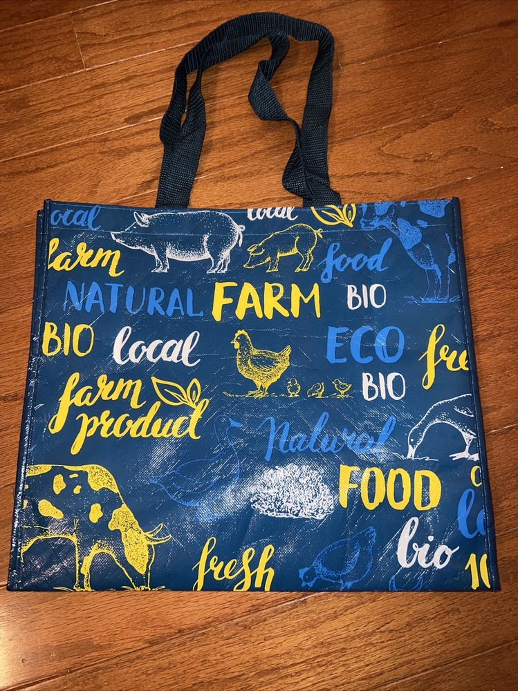 Reusable Shopping Travel Tote Gift Bag 13 X 15 Natural Bio Food Perdue Farm