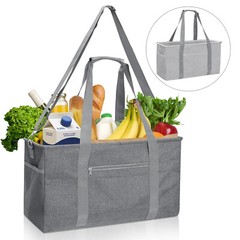 2X Foldable 22″ Grocery Bags Reusable Heavy Duty Shopping Bag Large Grocery Tote