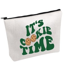 Scout Gifts Makeup Bag Scouts Mom Gift Time Zipper Pouch white