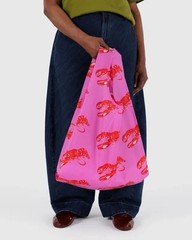 NEW! Baggu STANDARD BAG in “Pink Lobster” — Washable Recyc. Nylon SOLD OUT/RARE!