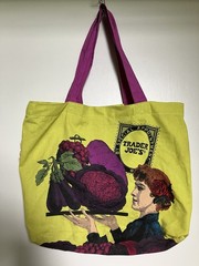 Vintage Trader Joes Tote Fruit Lady By Special Appointment Reusable Canvas Bag