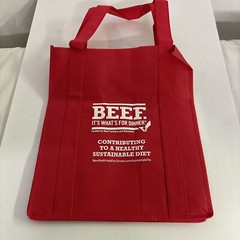 Rare Beef It’s What For Dinner Reusable Grocery Bag Tote National Cattlemen