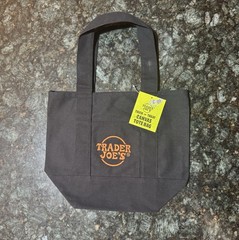 NEW Limited Trader Joe’s Mini Halloween Canvas Tote Bag Black