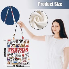 Funny Tote Bag Funny Friends Gifts Women Reusable Grocery Bags Beach Weekender