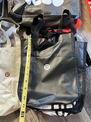 Lululemon Reusable Shopping Tote Bag 3 Large 7 Small White Black Red