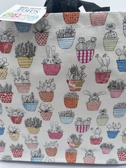 Easter Spring Bunny Rabbits Basket Flowers Gift Reusable MainStreet Tote Bag New