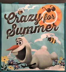 Frozen Tote Bag Olaf Disney Crazy For Summer Reusable Bag! NWT 15% OFF 2 OR MORE