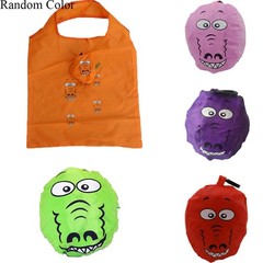 Cute Animal Pattern Foldable Shopping Bag Reusable Tote for Travel Grocery