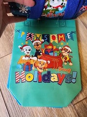 Nickelodeon CHRISTMAS Reusable Tote Bag PAW PATROL SNOW WAY!!!!