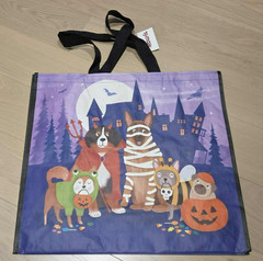 NWT TJ MAXX – Halloween Night Animals ToT – Large Reusable Shopping Tote Eco Bag