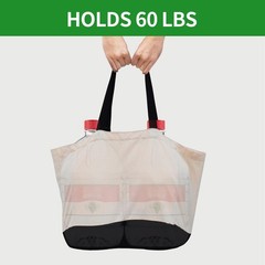 3 Pack Canvas Reusable Grocery Bags Heavy Duty, 8.3 gal Foldable Large Canvas…